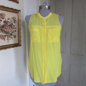 BROADWAY & BROOME Sleeveless Yellow Top